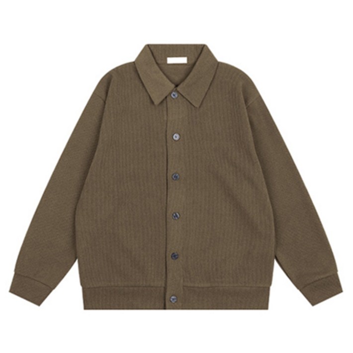 파이브엑스라지 남성용 빅사이즈 소프트 스판 니트 카라 가디건