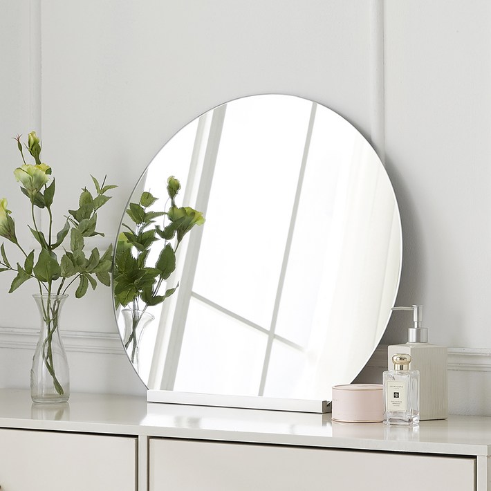 어썸 노프레임 화장대거울 400