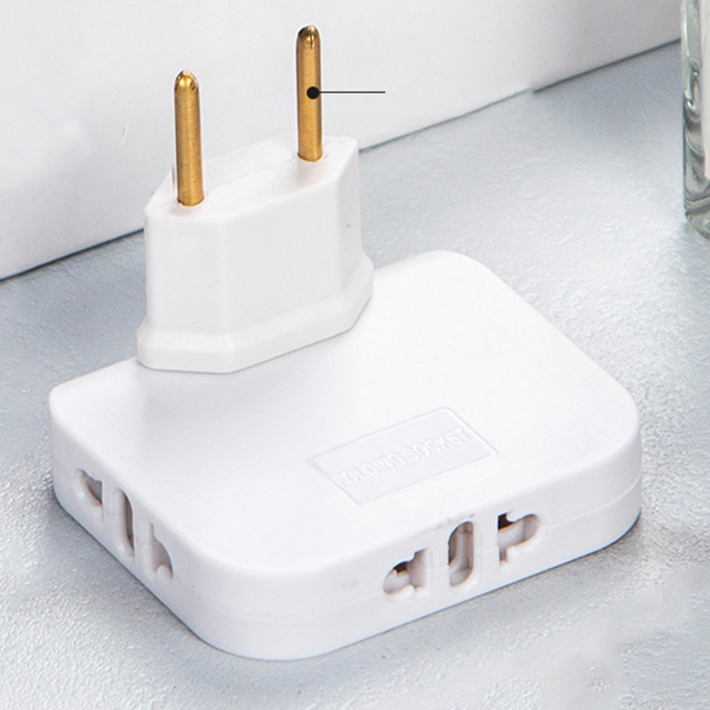 3in1 틈새돼지코 유럽형 화이트 멀티 변환 플러그 프랑스 독일 해외용 여행용