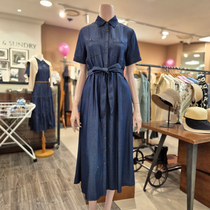 BCBG  드림 데님OP 원피스 B5B4O682 60   INDIGO