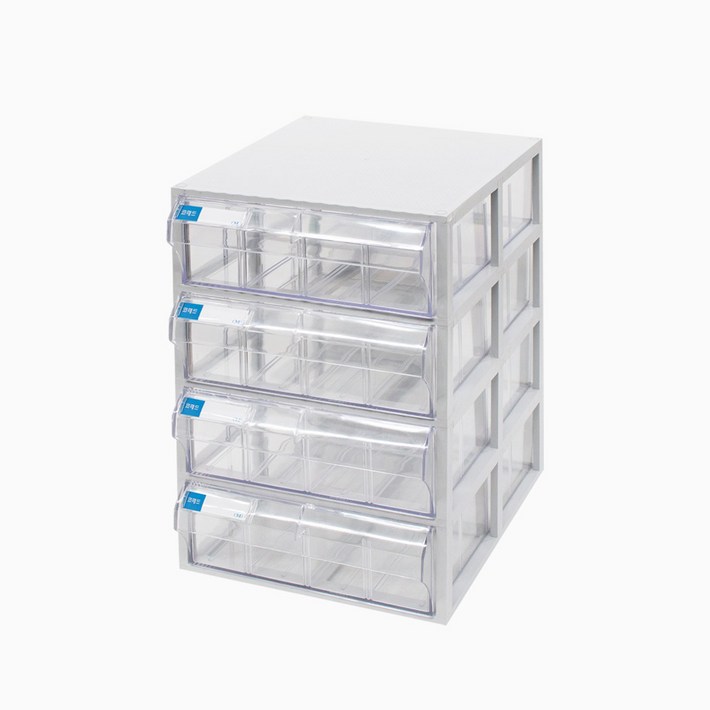 코메드 CMD6014멀티박스 4칸 투명서랍장