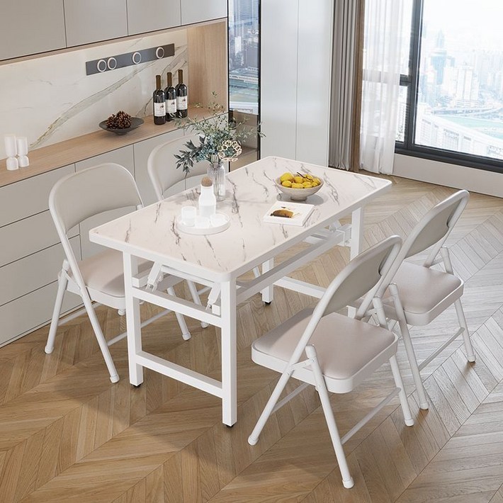 TaiStar철제 접이식 책상 놀이 책상 컴퓨터 책상 다용도 접이식 테이블식탁T856033