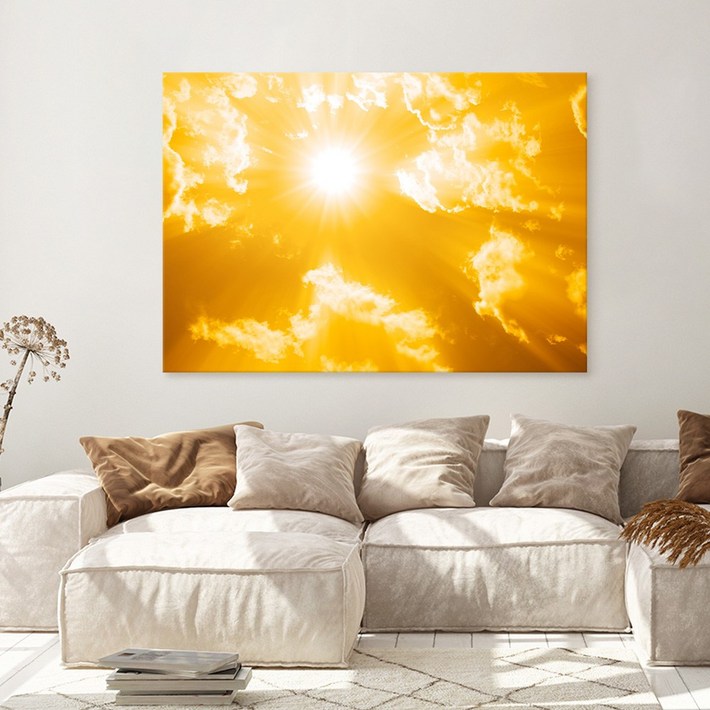 더아트컴퍼니 금전운 일출그림 성공운 행운 복들어오는 황금빛 태양 그림 캔버스 액자 풍수 인테리어 가게오픈 선물그림 사무실그림, 11. 기도 일출