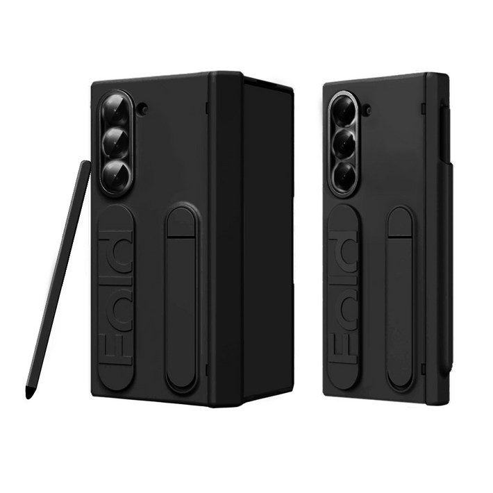 리네시 갤럭시 Z 폴드 슬림 힌지보호 풀커버 그립 스탠드 케이스  S펜