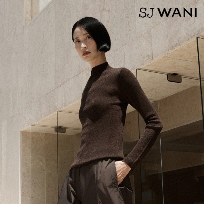 SJ와니 25FW 글리터 실크 니트 풀오버 3종