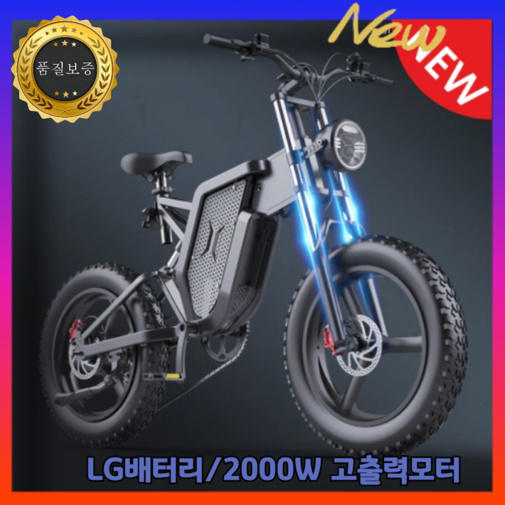 DEEPOWER 최신형 2000W 48V 25Ah 전기자전거 MTB 산악 자전거 20인치 팻바이크 7단 변속 DEEPOWER 최신형 2000W 48V 25Ah 전기자전거 MTB 산악 자전거 20인치 팻바이크 7단 변속