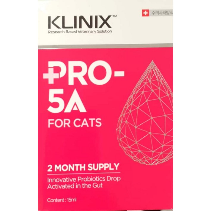 [정품] KLINIX PRO-5A 클리닉스 프로파이브에이 / 프로5A / 고양이 액상유산균제 15ml / 리뉴얼버전 - 투데이밈
