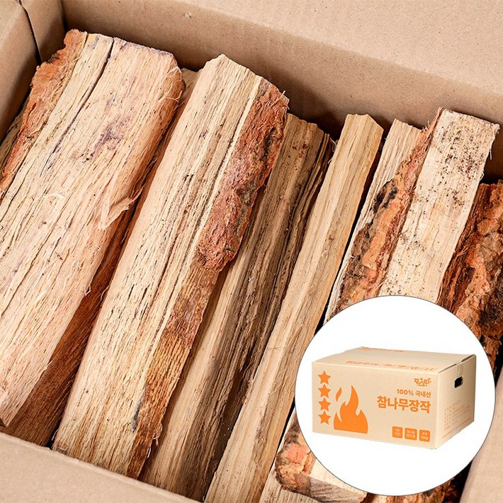 포스타 캠핑 국산 참나무 장작 불쏘시개 불멍 10KG, 1개, 10kg