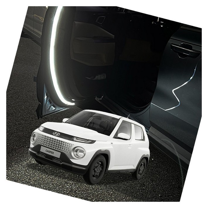 캐스퍼 면발광 도어라이트 경고 교통사고 도어스팟램프 방지