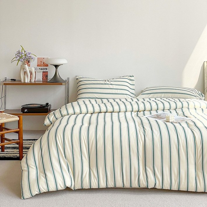 오텔르 어반 스트라이프 고밀도 바이오워싱 사계절 이불