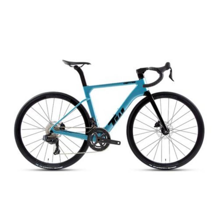 로드바이크 트위터 2024 R15 탄소 섬유 자전거 유압 디스크 브레이크 50mm 휠 장착 휠탑 EDS2X12S 출시