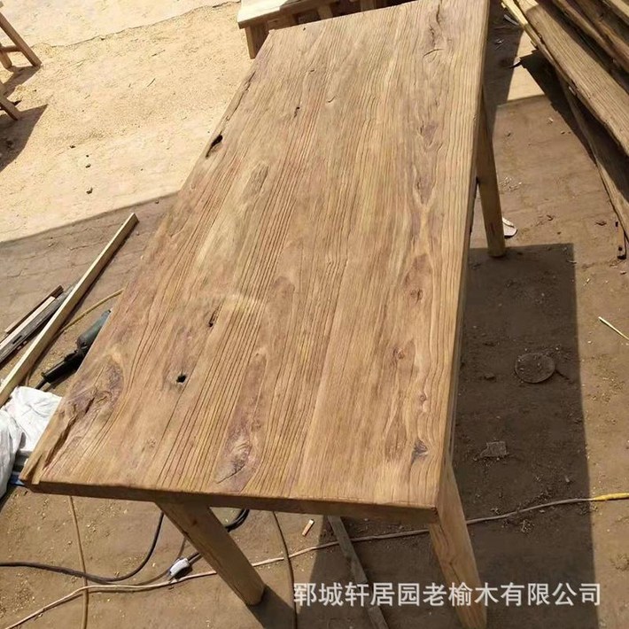 인테리어 오래된 나무 고재 원목 테이블 앤틱 빈티지 식탁 티크