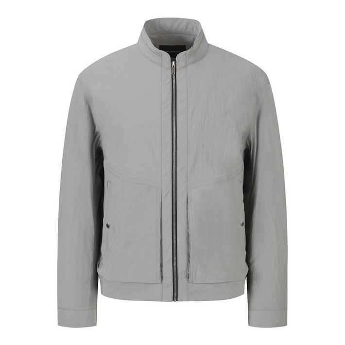 파렌하이트 그레이 밴딩 나일론 집업 점퍼 FIM05JK