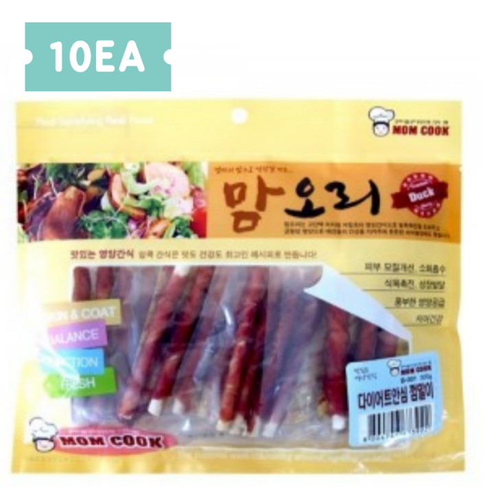 맘쿡애견간식 모음전맘치킨맘오리강아지간식, 10개