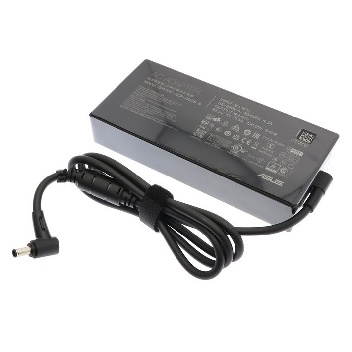 ASUS 정품 20V 16.5A 330W 노트북 ROG Strix G18 어댑터 충전기 케이블포함 외경 6.0mm ADP330GB B, 1개