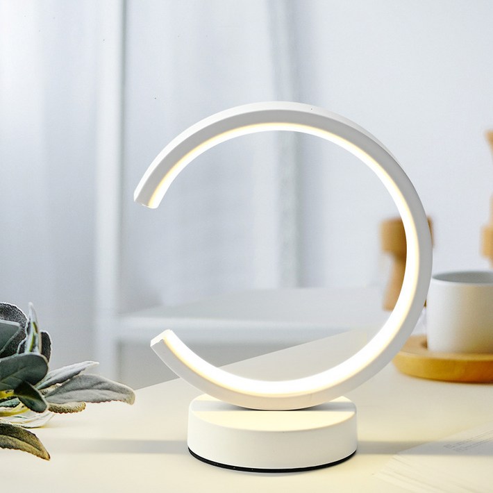 Danni 침실 인테리어 수면등 LED 조명 무드등, 화이트