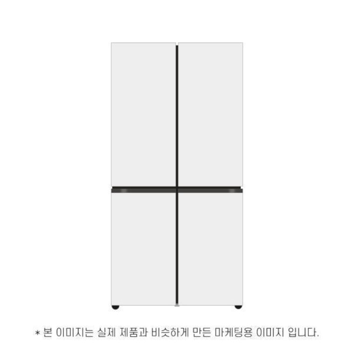 LG전자 DIOS 오브제컬렉션 냉장고 T873MWW111 870L메탈화이트