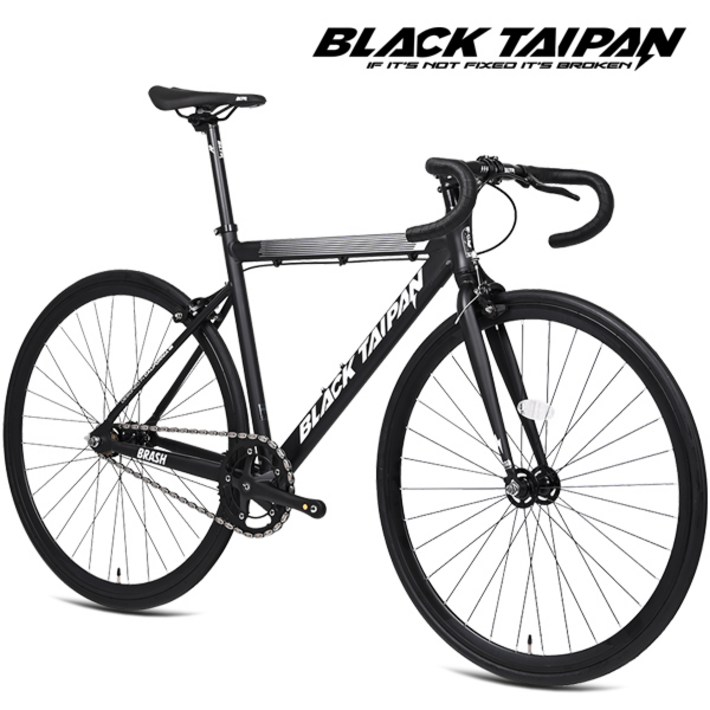 블랙타이판 알루미늄 픽시자전거 브래쉬 700C, 1개, 브래쉬 520 매트블랙 미조립, 167cm