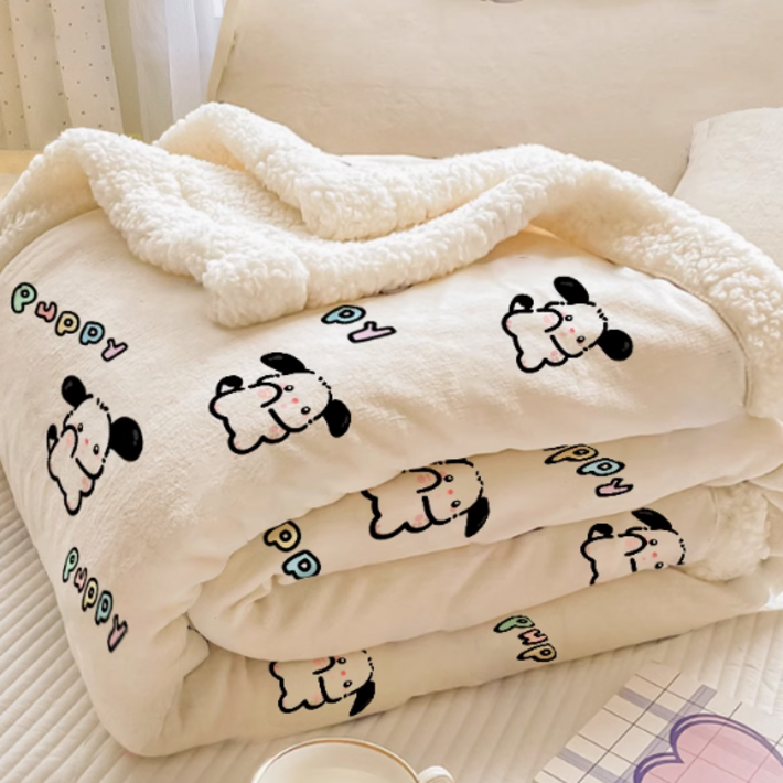 YYT 양면 양털 이불 겨울담요