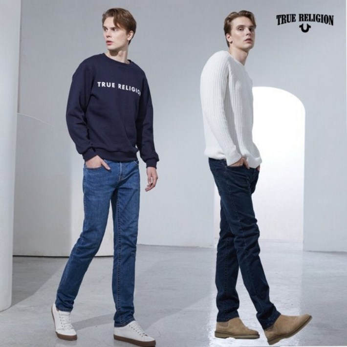 트루릴리젼 트루릴리전 남성 슬림 스트레이트 데님 팬츠 181379