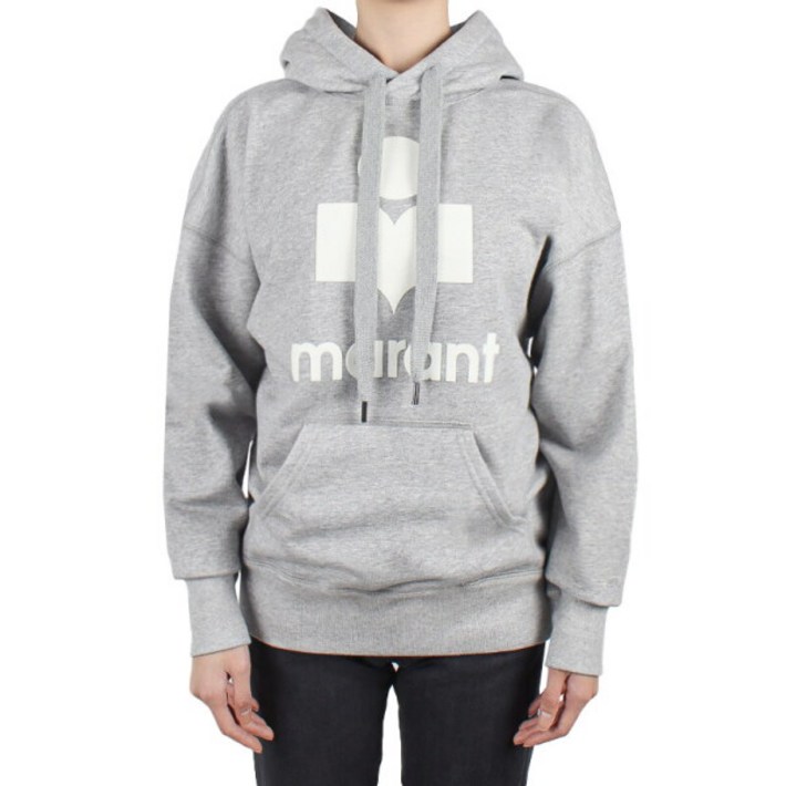 ISABEL MARANT 명품 24FW 여성 만셀 후드티 그레이화이트 SW0001FA A1M07E GYWH