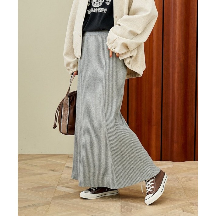 프릭스스토어 리브 머메이드 니트 롱 스커트 겨울 봄 가을 간절기 롱치마