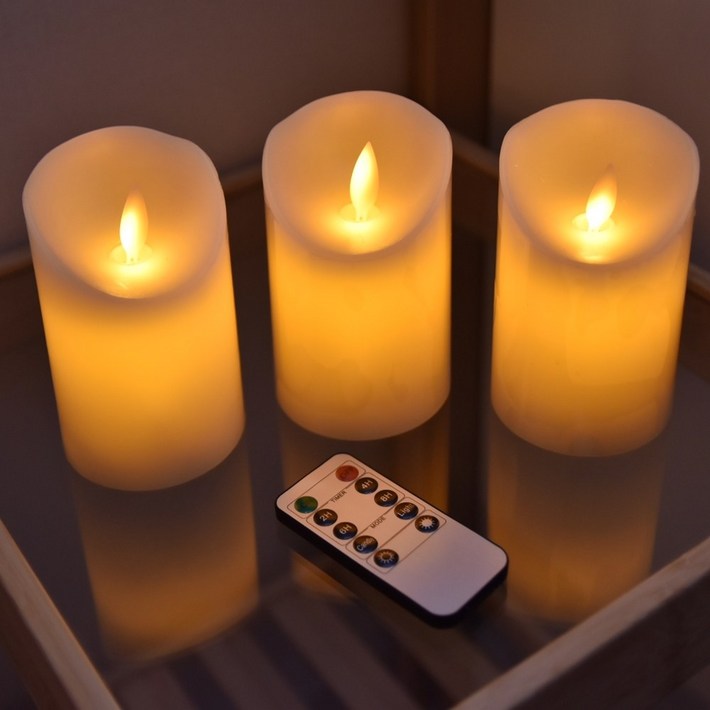 건전지포함LED캔들 파라핀 전자양초 티라이트 이벤트 프로포즈 촛불 성당초 크리스마스 용품 무드등