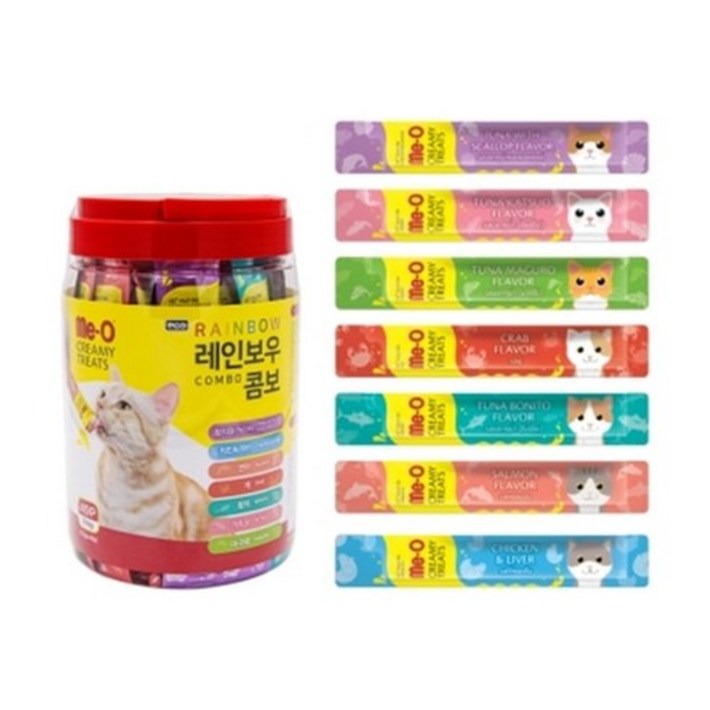 미오 크리미 레인보우 콤보 15g 49개입, 49개, 15g 미오 크리미 레인보우 콤보 15g 49개입, 49개, 15g