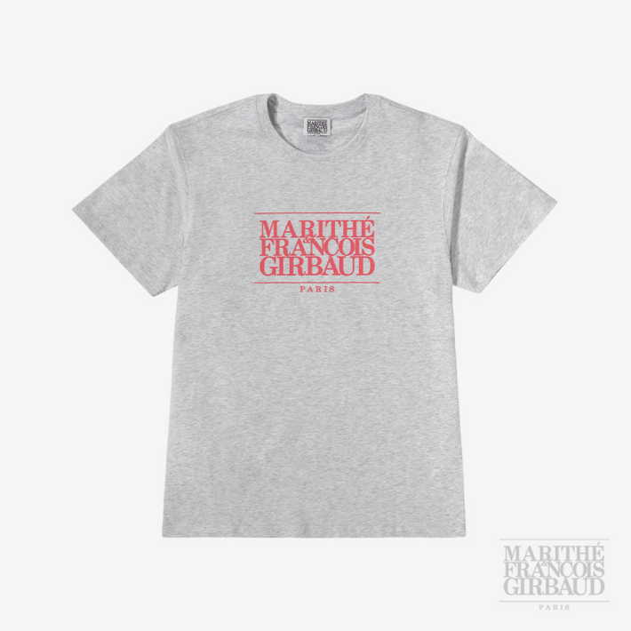 마리떼 프랑소와 저버 CLASSIC LOGO COLOR POINT TEE WGRAYPK