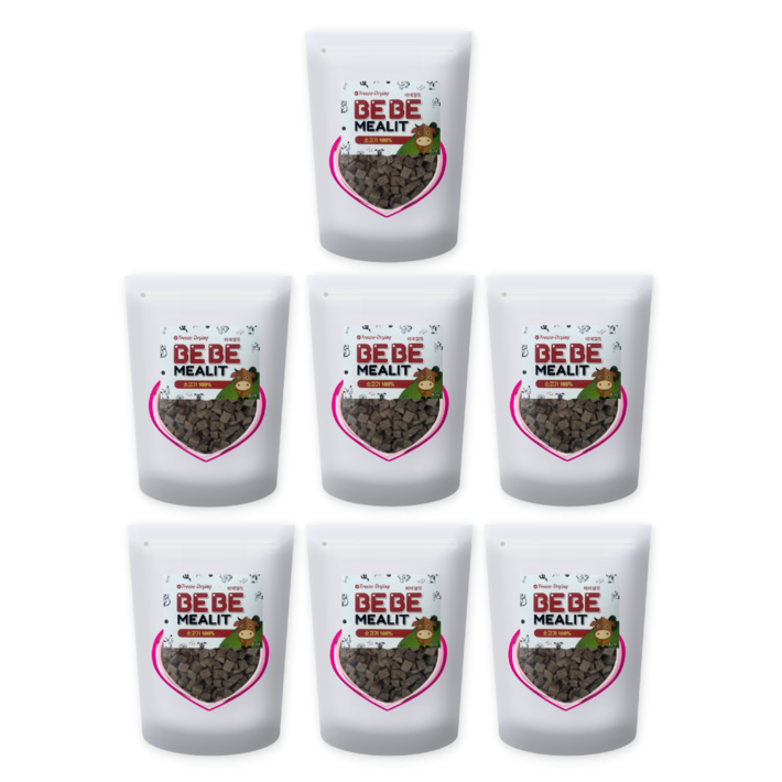 베베밀릿 동결건조 트릿 강아지고양이 공용 원재료100국내 HACCP 시설 생산, 7개, 60g, 소고기100
