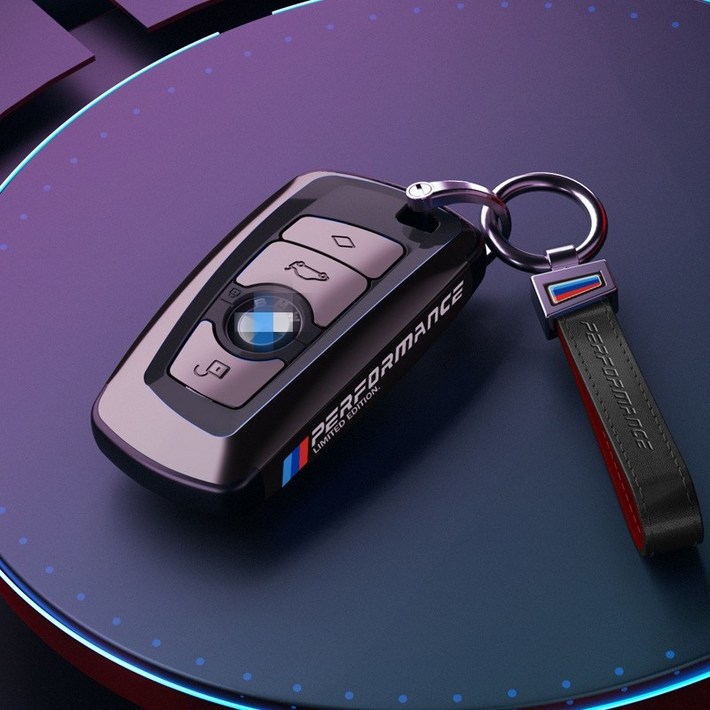 DaysIN 키케이스 풀커버 스마트키 폴딩키 BMW 호환 상품, 블랙