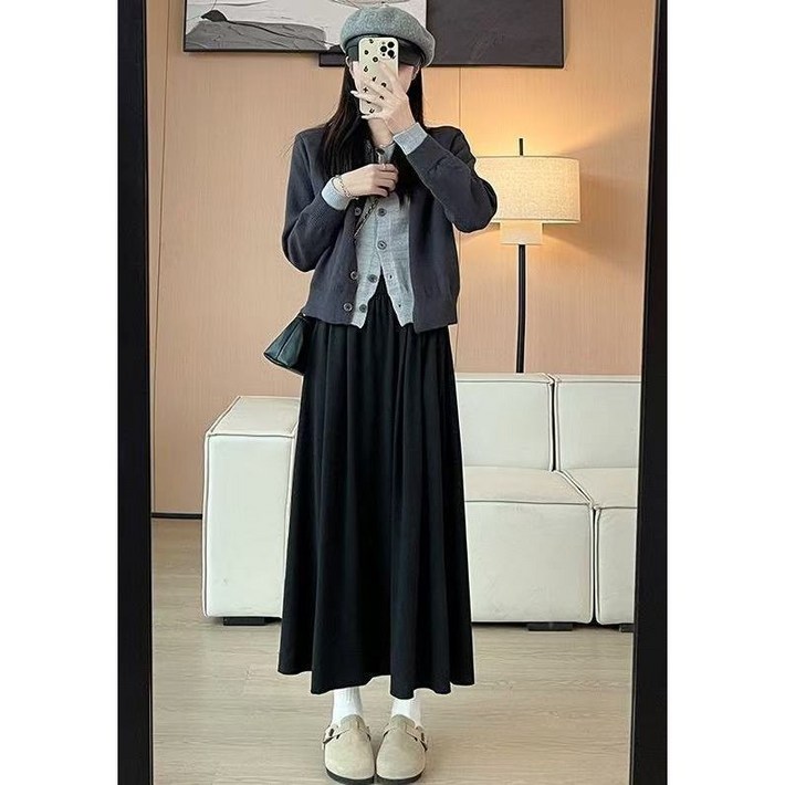 여성 빅 사이즈 롱 스커트D