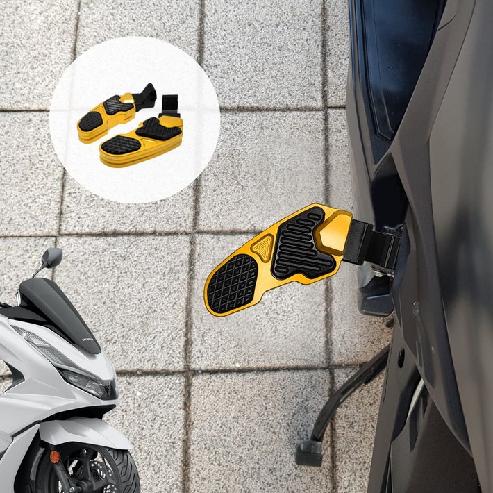 바이커스 혼다 PCX125 2018년2024년 튜닝 리어스텝 텐덤발판, 1세트 바이커스 혼다 PCX125 2018년2024년 튜닝 리어스텝 텐덤발판, 1세트