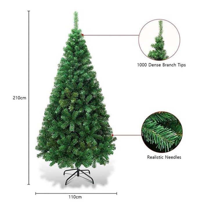 크리스마스트리 새로운 인공 새해 가정 홈 정원 전나무 소나무 6927338580
