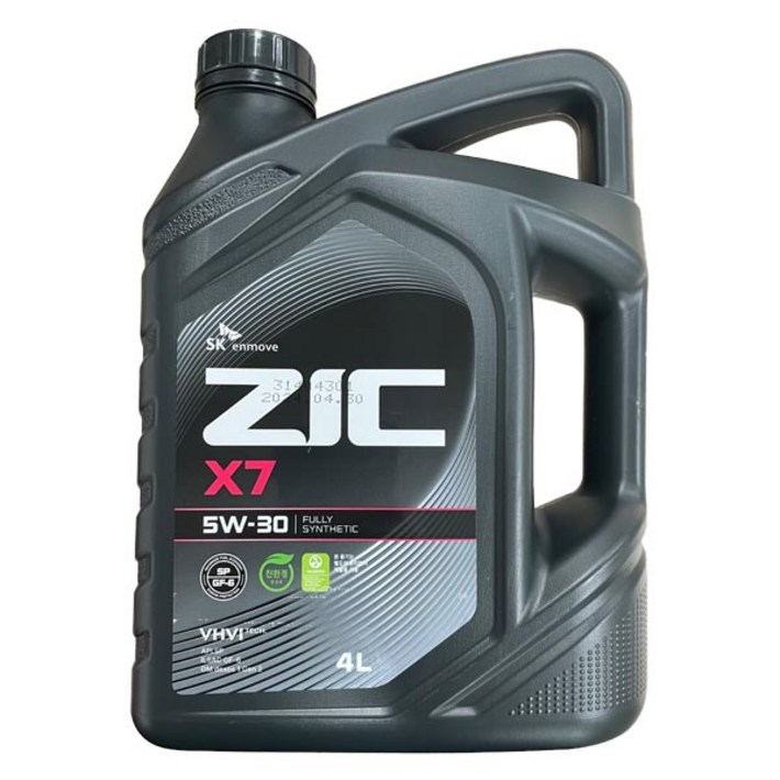ZIC X7 5W30 SP 1L 가솔린 엔진오일, 1개, 5w30 ZIC X7 5W30 SP 1L 가솔린 엔진오일, 1개, 5w30