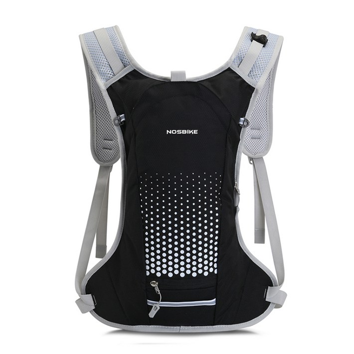 노스바이크 스키니 자전거 배낭 NB075, 블랙, 1개