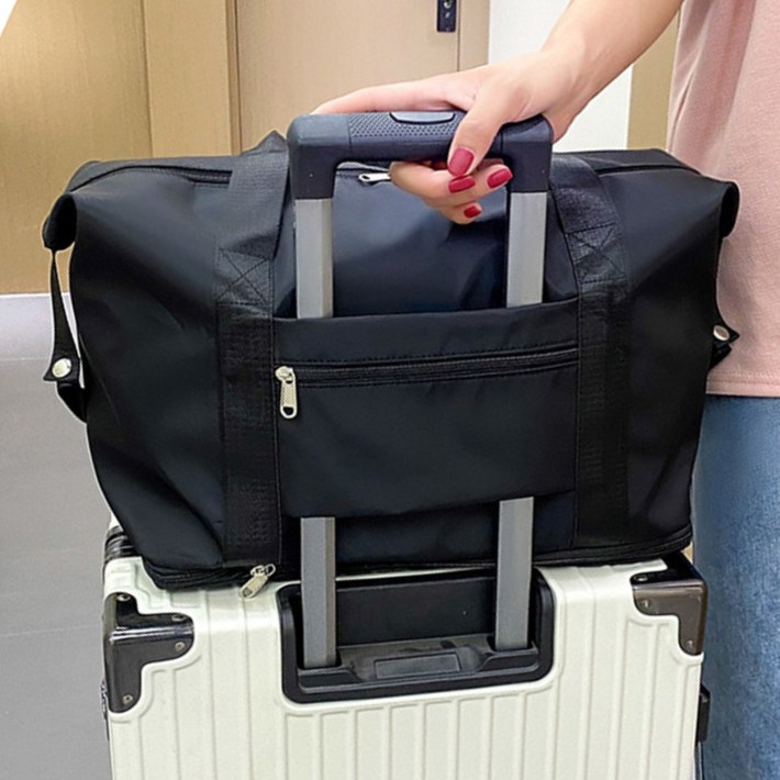 인리치 확장 가능한 대용량 보스턴백 캐리어 결합 파우치 변환