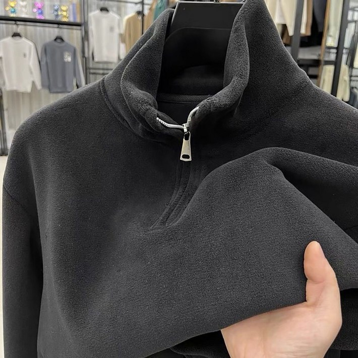 지고다그 남자 겨울 하프집업 플리스 폴라티 따뜻한 기모 이너 상의 ZXC44176