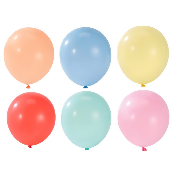 엉클킴 파티용 이벤트 라운드 일반 풍선 100p, 혼합색상, 1개