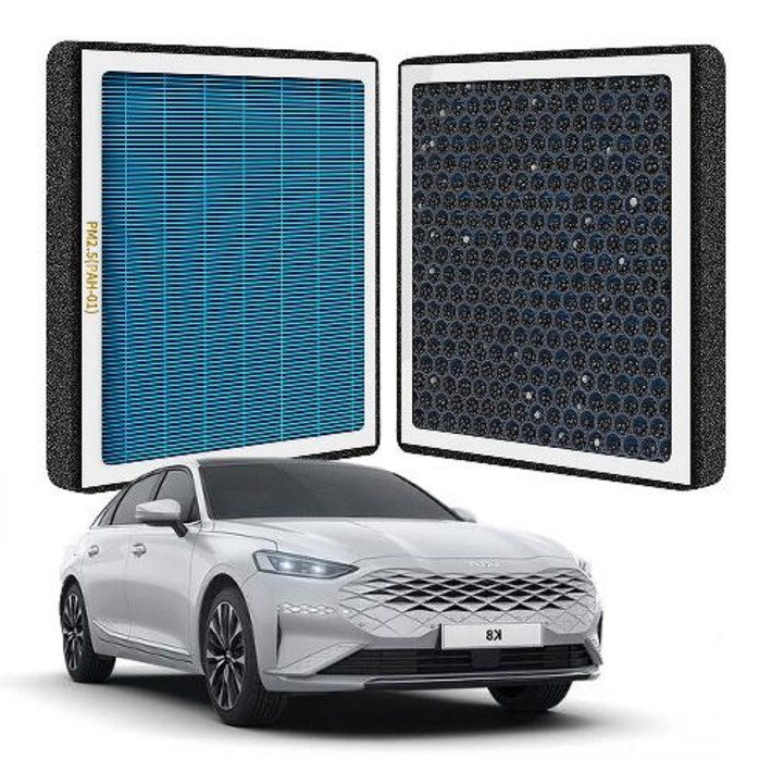 퓨어에어 K8 헤파 활성탄 듀얼 에어컨필터호환