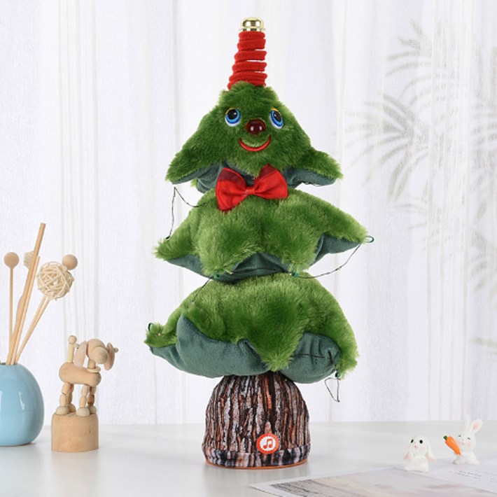 크리스마스 춤추는 트리인형 3종 트리 산타 눈사람 루돌프 장식소품 파티용품, 06.나무 트리인형기본, 1개