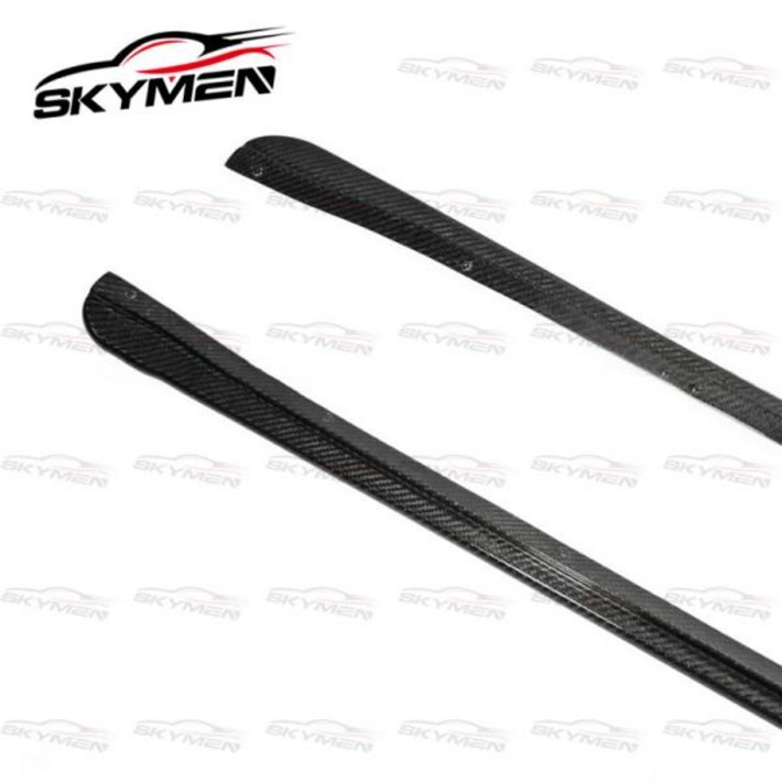 스바루 Impreza WRX VAB 탄소 섬유 사이드 스커트 용 자동차 스타일링 광택 도어 스텝 익스텐션 스플리터 A