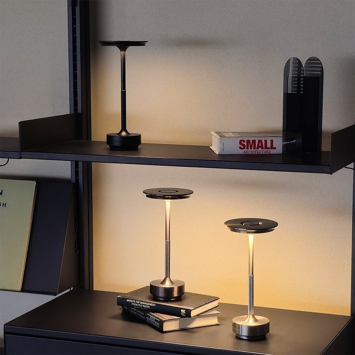 멜루미나 LED 인테리어 무드등 탁상 수면등, 그라파이트