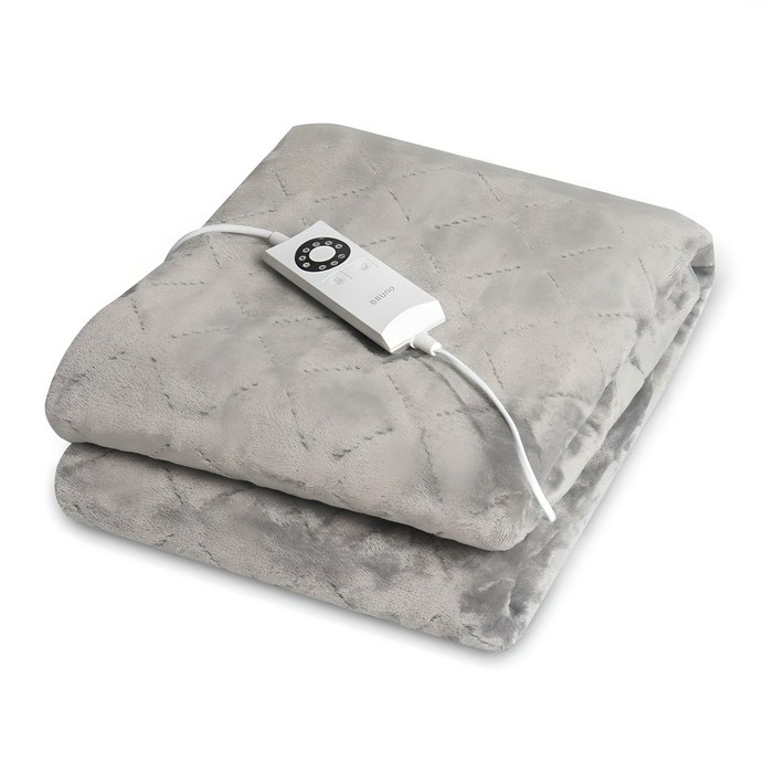 BRUNO 극세사 전기요 BEB2219, 그레이, 싱글100 x 180 cm