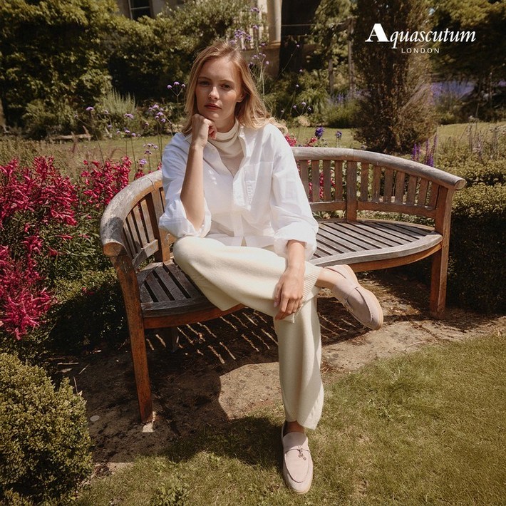 아쿠아스큐텀 런칭가109,900원 25FW 캐시미어 울 케이블 니트 팬츠 1종 141882