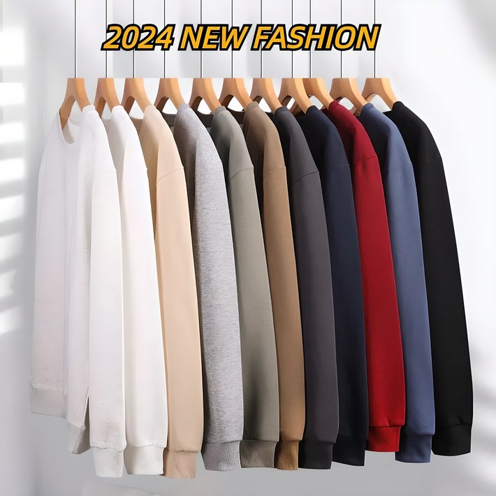 남성 맨투맨 긴팔티 320G면질 데일리 맨투맨 빅사이즈 남녀 공용 TANLZ2388