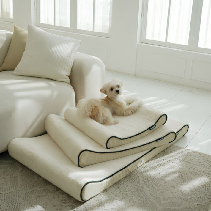 냐오오 강아지 침대 고양이 방석 쿠션 대형견 매트리스 쇼파 3 Size 3 Color, 1개, 샌드핑크