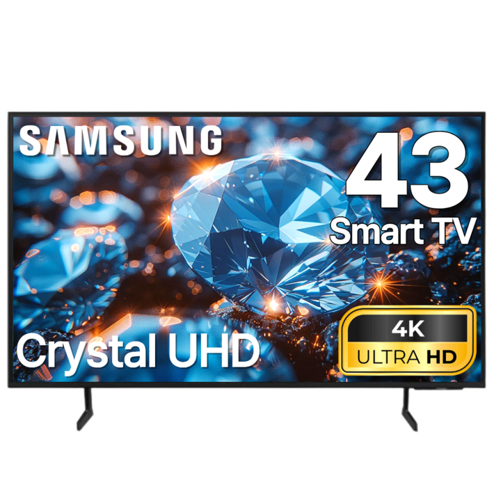 삼성 24년형 4K UHD LED 스마트 티비 43DU7200 TV 108cm43인치 OTT 넷플릭스 디즈니 미러링, 고객직접설치, 스탠드형, 43DU7200 방문수령, 108cm43인치