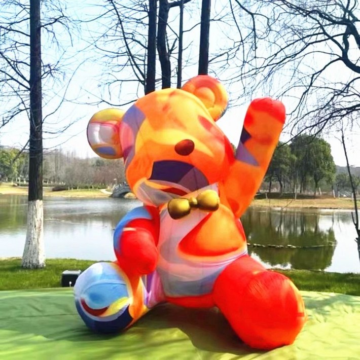 에어 벌룬 곰돌이 조형물 대형곰돌이 팬 장식 에어벌룬 행사 아치