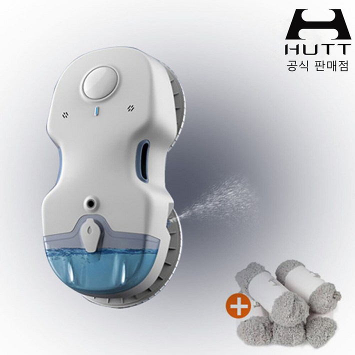 허트 HUTT 유리창 로봇청소기 C6 자동 분수 건습식 청소 KC인증 한국형 코드리필걸레5세트포함